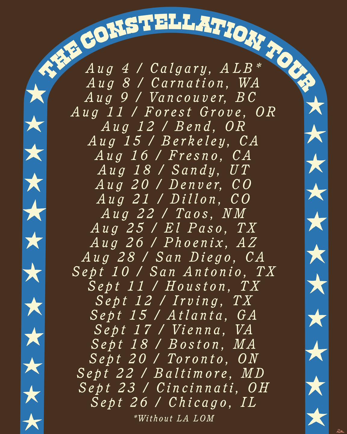 Thee Sacred Souls The Constellation Tour Poster 2026